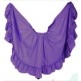 thumbnail image 1 of Girls Skirt Practice Folklorico Mexican Flamenco Falda Doble Vuelo Mexico 22" Long Purple, 1 of 2