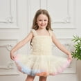thumbnail image 1 of Girls Skirt Princess Fluffy Soft Tulle Ballet Birthday Party skirt，Ice Cream Colorful Princess Skirt Festival Dress Fluffy skirt, 1 of 6