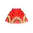 thumbnail image 1 of Girls Skirt Red Rainbow Sparkle Sequin Tutu Ballet Dance Christmas Tutu 4-5 Years, 1 of 1