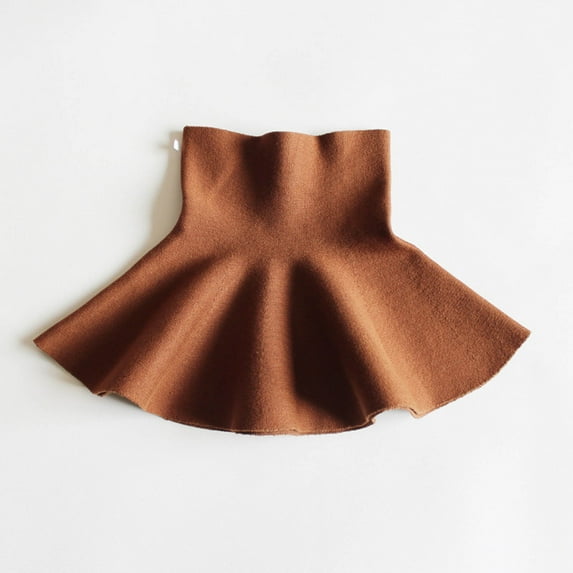 Girls' Skirt Winter Pleated Skirt Solid Color Short Skirt Ruffled Skirt for Girls 3-13Y