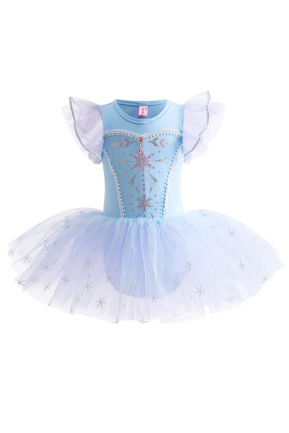 Girls Skirted Leotards Ballet Dance Tutu Princess Dress Ballerina Costumes
