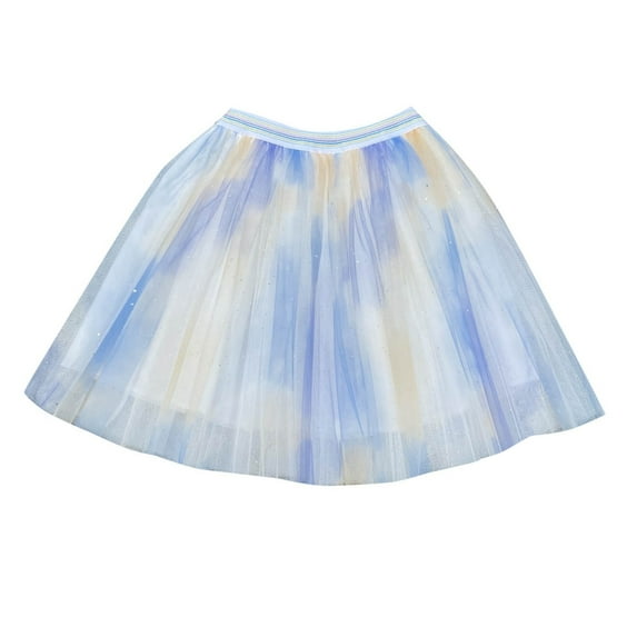 Girls Skirts Dreamy Ballet Mesh Tutu Skirt Gradient Color Fluffy Children Party Dance Tutu Skirts Size 7 Y-8 Y