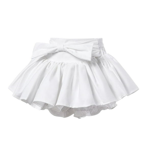 Girls Skirts Kids Summer Half Skirt Puff Pants Low Waist A Line Short Skirt Girls Skirt White 18 Months-24 Months