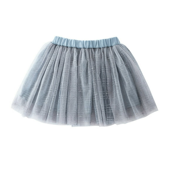 Girls Skirts Size 7-8 Ruffle Kids Tulle Tutu Skirt with Glitter Print Star Princess Party Skirt for Girls 1 10 Years 8-10 Years