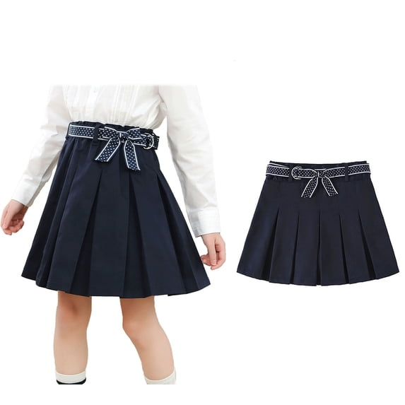Girls' Skirts for School Pleated Skirt for Girls Navy Girls School Uniform Dress Girl Skirts Size 15-16 Years