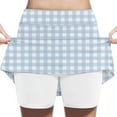 thumbnail image 1 of Girls' Skort Sports Tennis Skirt Solid Color Loose High Waist A-line Skirt for Girls 2-12Y, 1 of 5