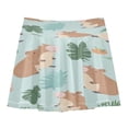 thumbnail image 1 of Girls' Skorts Elastic Waist Skorts with Inner Shorts Athletic Workout Shorts Skirts Capybaras in Playful Poses Medium, 1 of 9