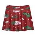 thumbnail image 1 of Girls' Skorts Elastic Waist Skorts with Inner Shorts Athletic Workout Shorts Skirts Cute Pink Strawberry Pattern Medium, 1 of 9