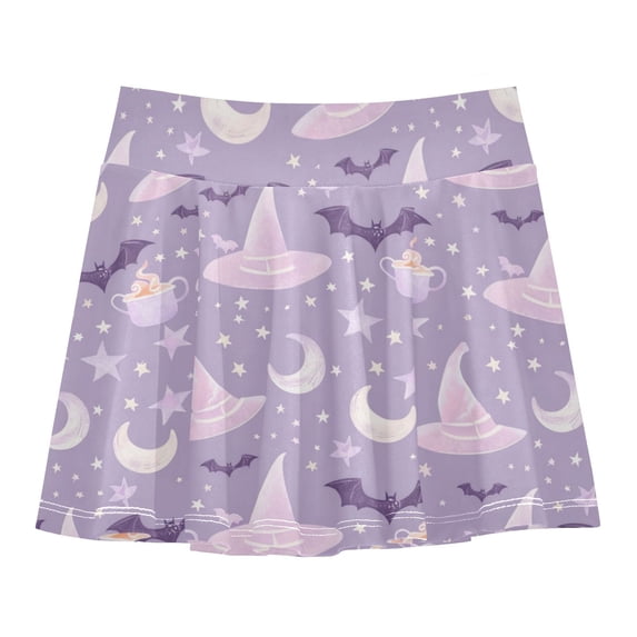 Ballet Skort Pattern Girls' Skorts Elastic Waist Skorts with Inner Shorts Athletic Workout ...