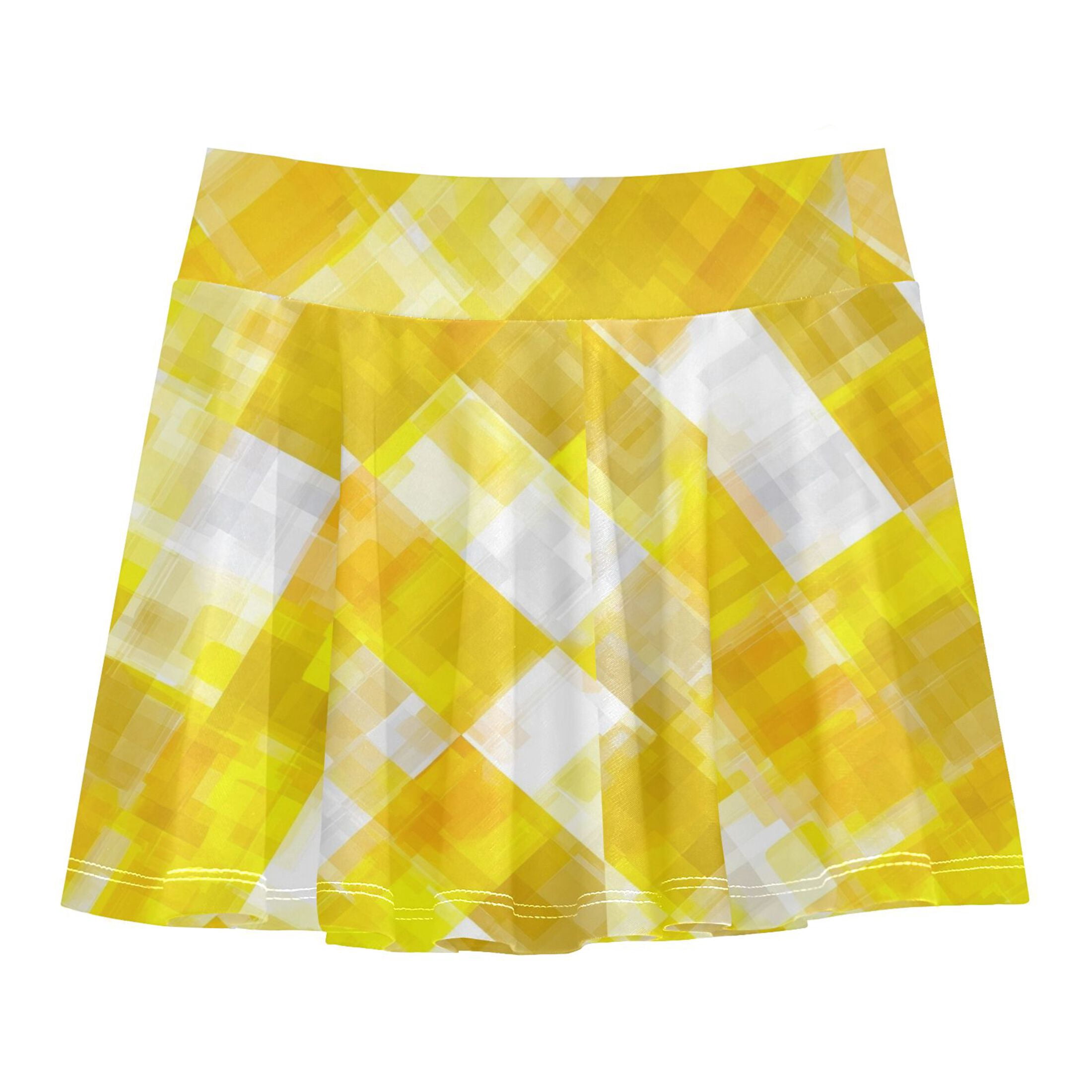Girls' Skorts Elastic Waist Skorts with Inner Shorts Athletic Workout ...