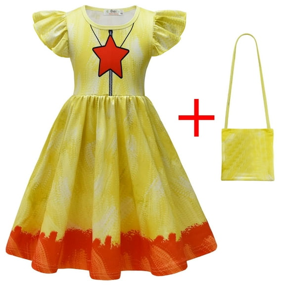 Girls Sleeping Cat Dress with Bag Animal Cosplay Dress Up Outfits for 3-18Y