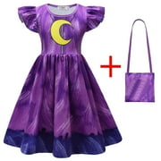 SUEE Girls Sleeping Cat Dress with Bag Animal Cosplay Dress Up Outfits for 3-9Y