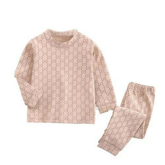 Girls' Sleepwear Agkizg 2-Piece Girls' Pajama Sets,Kids Nightwear Loungewear Clothes Set,Children's Clothes Pants Spring and Winter Style Boys and Girls Pajamas Home Clothes Underwear Set