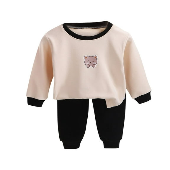 Girls' Sleepwear Agkizg 2-Piece Girls' Pajama Sets,Kids Nightwear Loungewear Clothes Set,Children's Printed Conditioning Suit Two-piece Set Newborn Underwear Set