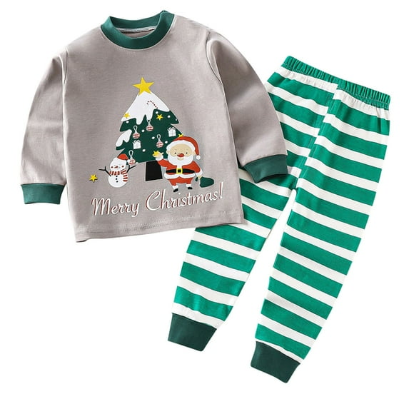 Girls' Sleepwear Agkizg 2-Piece Girls' Pajama Sets,Kids Nightwear Loungewear Clothes Set,Print Conditioning Clothes Two Piece Set Newborn Underwear Thin Set