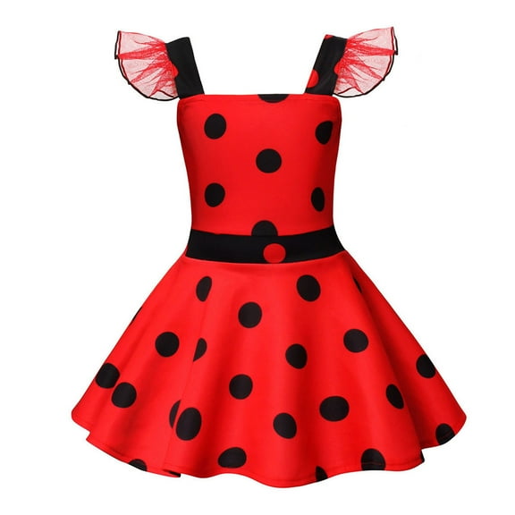 Girls Sleeveless Dress Birthday Halloween Costume for 3-8 Year