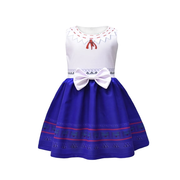 Girls Sleeveless Dress Floral Mirabell Halloween Princess Cosplay Outfit