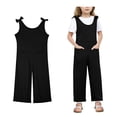 thumbnail image 1 of Girls Sleeveless Jumpsuit Black with Pockets Summer Clothes for Girls Cute Clothes 9-10 Years Girls Fashion, 1 of 6