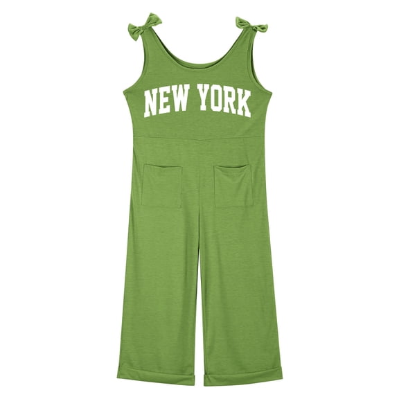 Girls Sleeveless Jumpsuit Green Overalls with Side Pockets Summer Outfits for Girls Girls Jumpsuits Size 9-10 Years Girls Fashion