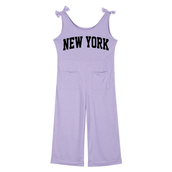 Girls Sleeveless Jumpsuit Purple Overalls with Side Pockets Toddler Girl Summer Outfits Girls Jumpsuits Size 9-10 Years Girls Fashion