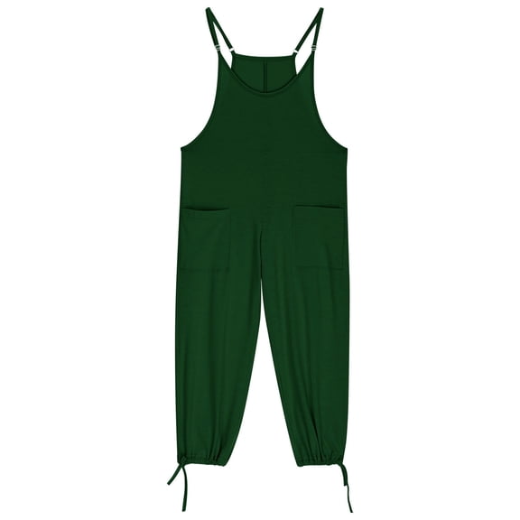 Girls Sleeveless Jumpsuit Toddler Girl Summer Outfits Adjustable Long Pants Loose Rompers Cute Clothes For Girls 11-12 Y