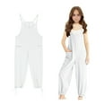 thumbnail image 1 of Girls Sleeveless Jumpsuit White with Pockets Cute Summer Clothes Girls Fashion 7-8 Years Girls Fashion, 1 of 9