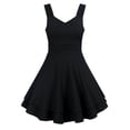 thumbnail image 1 of Aideaone Girls Sleeveless Square Neck Dress Ruched Waist A Line Church Party Style for Tweens Teens 7-16, 1 of 9