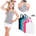thumbnail image 1 of Girls' Sleeveless Tank Tops 5-Pack Y-Strap Athletic Summer Camisoles Casual Sling Tops for Daily Wear & Sports Activities (12Months-13Years), 1 of 9