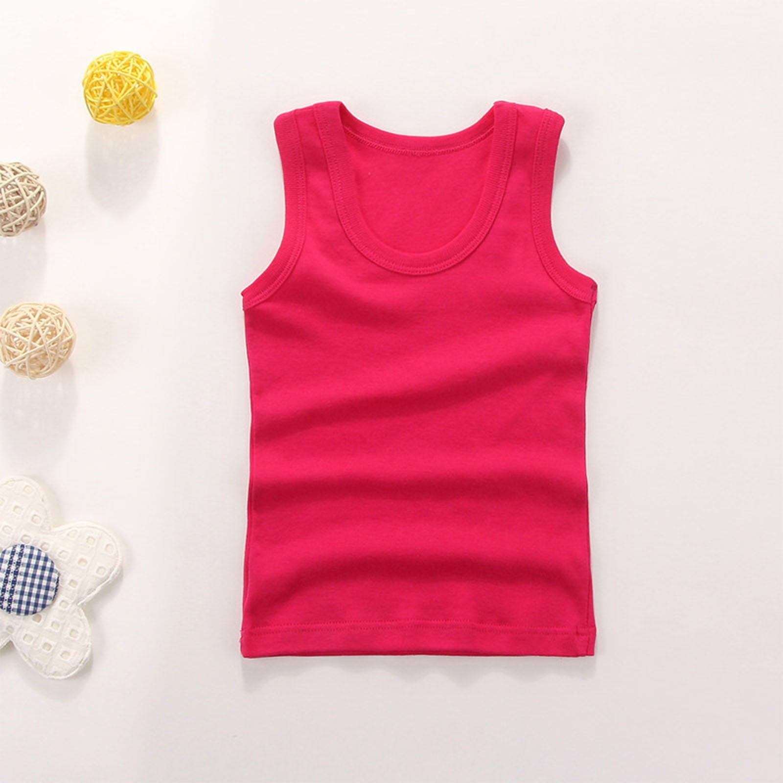 Aofany Girls Camisole Tank Tops Cami Sleeveless Spaghetti Straps Undershirts Summer Blouses Size 3 14 Years - View #10