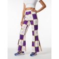 thumbnail image 1 of 5-6Y Girls Colored Flared Pants Digital Print Trousers Slim-Fit Wide Leg Flare for Spring Summer Autumn, 1 of 6