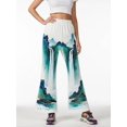 thumbnail image 1 of 3-4Y Girls Colored Flared Pants Digital Print Trousers Slim-Fit Wide Leg Flare for Spring Summer Autumn, 1 of 6