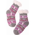 thumbnail image 1 of Girls Slipper Fuzzy Socks Kids Boys Fluffy Fleece Lined Warm Plush Sherpa Winter Child Home Socks 1Pairs, 1 of 7