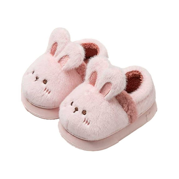 Girls Slippers Comfortable 's Cozy Slippers For Indoor Use For Fall And Winter Cartoon Design Home And Play Pink,25