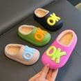 thumbnail image 1 of Girls Slippers Ok Parent Indoor Outdoor Warm Cozy Shoes Non Slip Cute Platform Closed Toe Slip On Kids Shoes Green Sizes 7-9 Y, 1 of 9