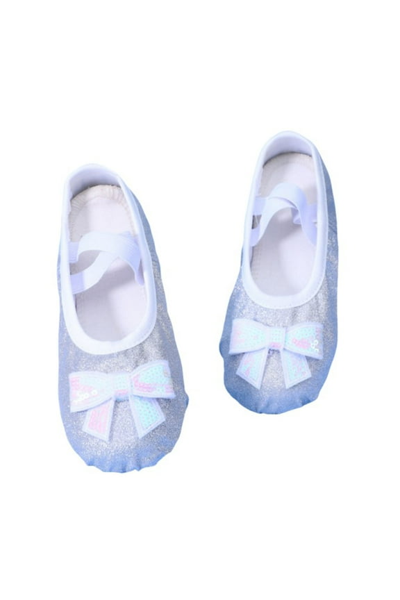Girls Sneakers Ballet Slippers Dance Shoes Split Sole Design For Children And Adults Soft Structure For Practice And Stage Performance ,15-16 Years
