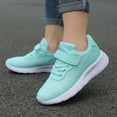 thumbnail image 1 of Girls Sneakers Kids Breathable Mesh On Sneakers Lightweight Boys Sports Shoes For Indoor Outdoor Training Tennis Running Active Play Light Green 12.5-13 Years, 1 of 9