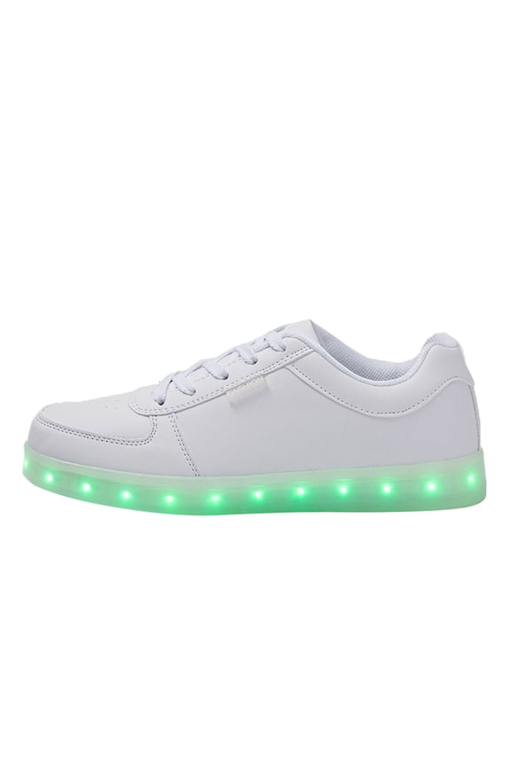 Girls Sneakers Led Light Sneakers High Top Trainers Shoes Usb Charging Footwear Flashing Style For Kids Daily Outdoor Wear ,4-4.5 Years