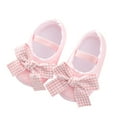 thumbnail image 1 of Girls Sneakers Sizes 0-3 Months Soft Walkers Princess Durable Comfortable Breathable Trendy Pink Walking Shoes, 1 of 6