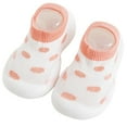 thumbnail image 1 of Girls Sneakers Sizes 5-8 Months Non Indoor Breathable Elastic With Memory Sole Toes Outdoor Pink Walking Shoes, 1 of 4
