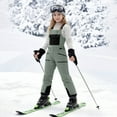 thumbnail image 1 of Boys Snow Bibs Outdoor Ski Snow Overalls for Girls Winter Thermal Ski Pants (Grey 10-11 Years), 1 of 8