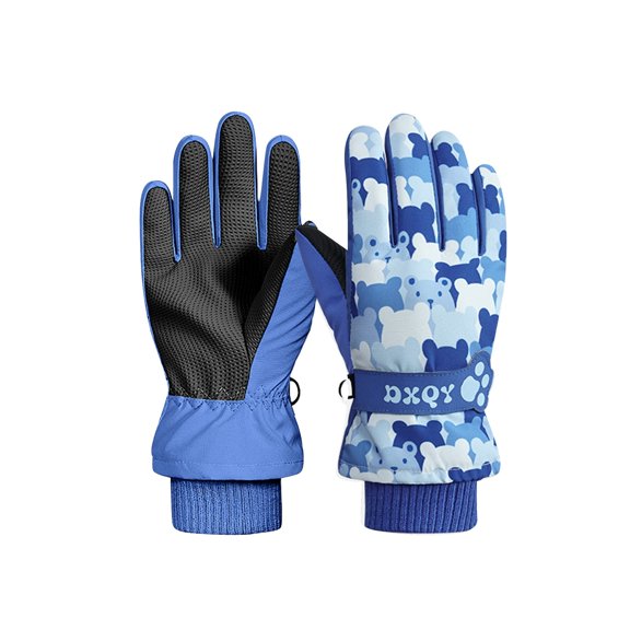 Girls Snow Mittens Warm Waterproof Gloves Kids Cold Weather Ski Gloves for Ages 2-4 Years Boys