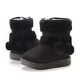thumbnail image 1 of Girls Snow Shoes Kids Snow Boots Winter Lined Boots for Girls Warm Comfortable Zipper Ankle Booties Non Soft Sole Casual Outdoor Footwear, 1 of 5