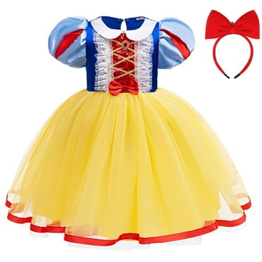 Girls Sequins Princess Dress Female Halloween Costume Dress up Little Girls 3-8Y