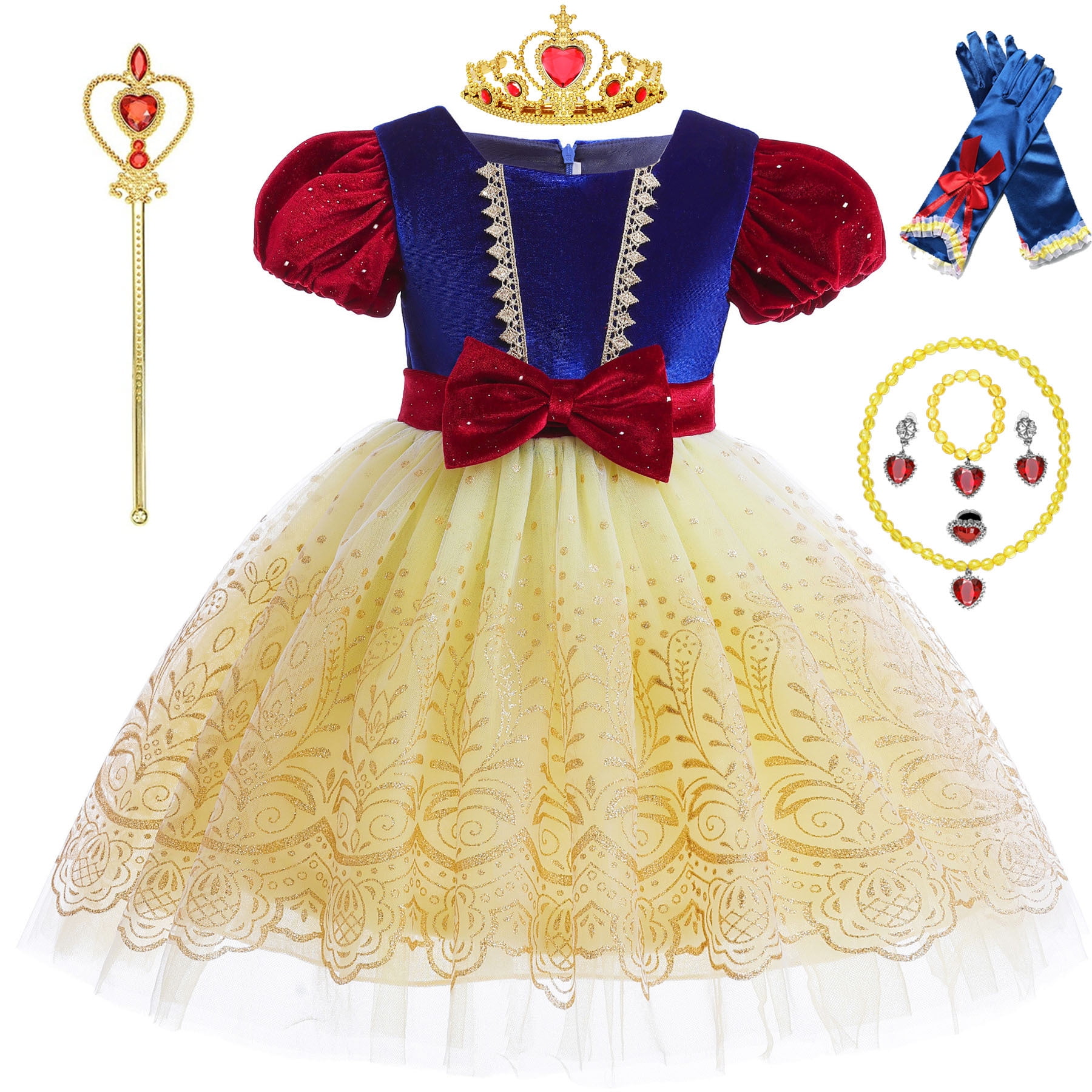 Snow White Princess Dress, Fairytale Halloween Outfit