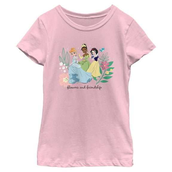 Girls Snow White and the Seven Dwarfs Flowers and Friendships T Shirt
