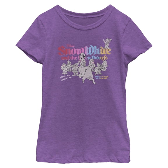 Girls Snow White and the Seven Dwarfs Heigh-Ho Heigh-Ho the Fairest of Them All T Shirt