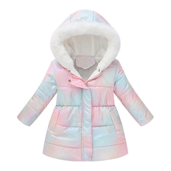 Girls Snowsuit Warm Girl Children Winter Hoodie Zip Thick Coats Jacket Outwear Kids Boys Snow Girls Coat&Jacket