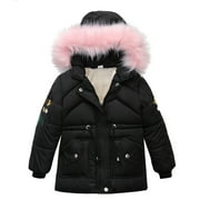 BJUTIR Girls Snowsuit Warm Girl Children Winter Hoodie Zip Thick Coats Jacket Outwear Kids Boys Snow Girls Coat&Jacket
