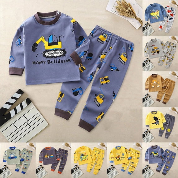 Girls' Snug-fit Cotton Matching Pajama Set Soft & Cute for Kids,plaid 6-12 Months 12-24 Months 2t 3t 4t 5t 6t 7t 8t 9t Children Yellow 18-24 Months