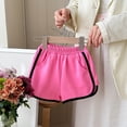 thumbnail image 1 of Girls Soccer Shorts Quick Dry Workout Pink Shorts Elastic Waist 4-5 Years Girl Clothes, 1 of 3